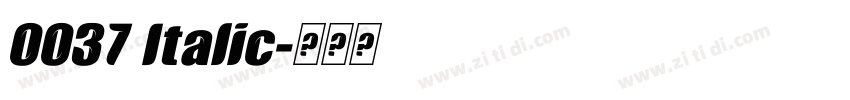 0037 Italic字体转换
